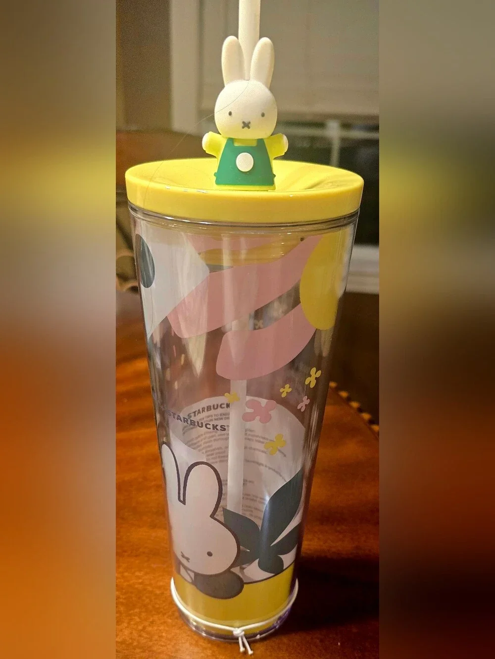 Miffy NWT Starbucks Pastel Pink-Trim Tumbler